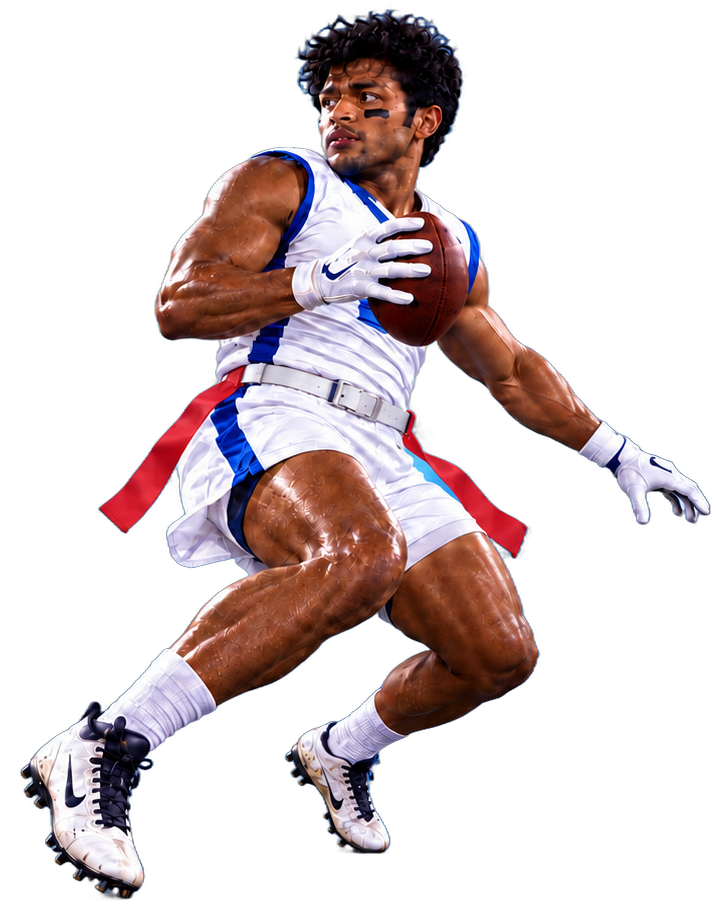 Ball carrier running with the football